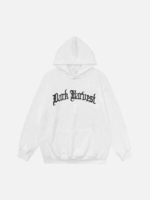 Pentagram Print Hooded Sweatshirt