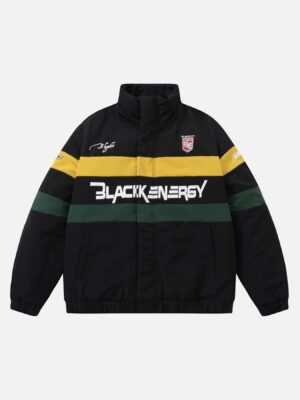 Biker Stand-up Collar Loose Thickened Cotton Jacket