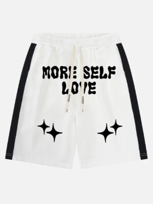 Color-coded Printed Casual Shorts